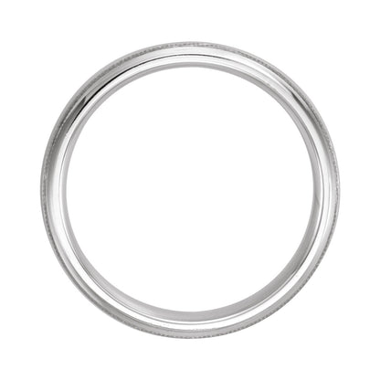 Milgrain Comfort-Fit Half Round Band