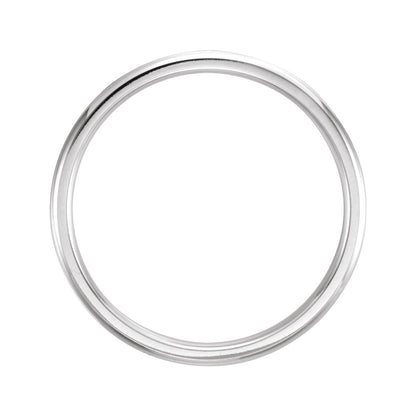 Milgrain Comfort-Fit Half Round Band, 2 mm