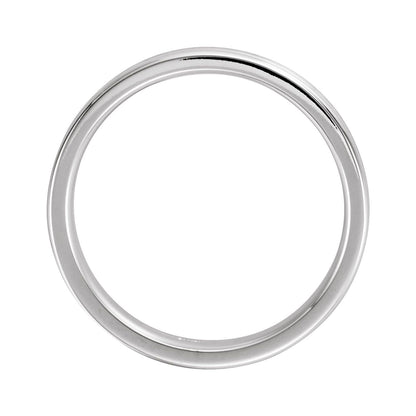 14K Yellow/White/Yellow Gold Grooved Band