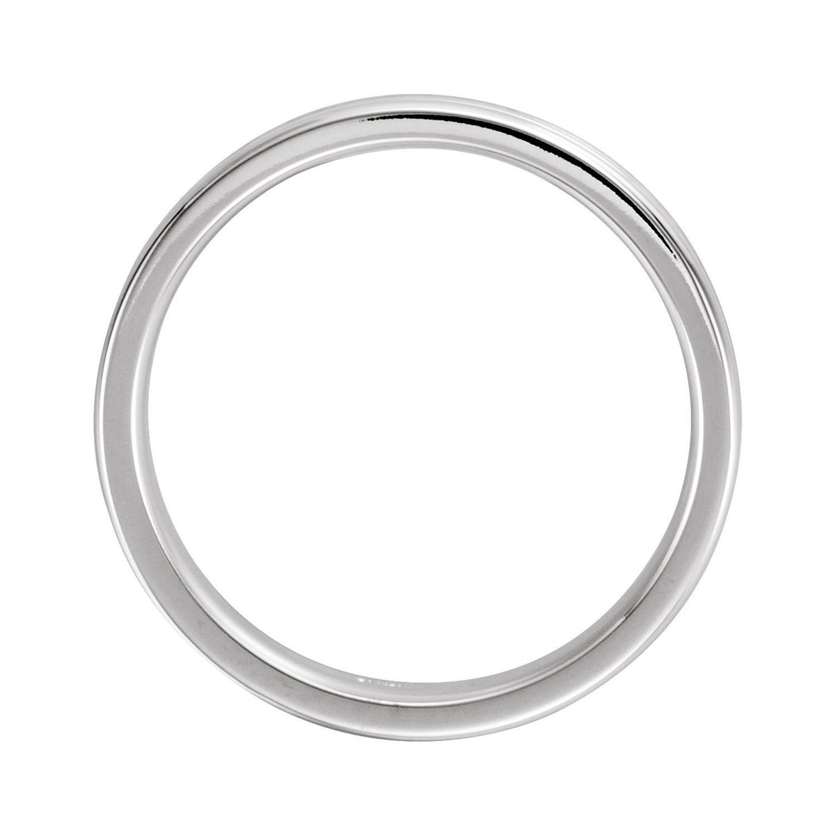 Platinum & 18K Yellow Gold & Platinum Grooved Band