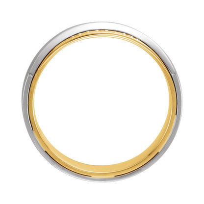 14K Yellow/White Gold .05 CTW Natural Diamond Band