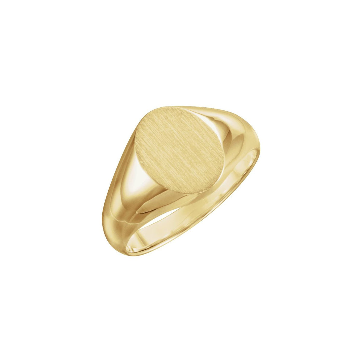 Oval Signet Ring, 14 x 10 mm