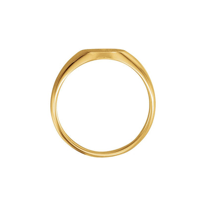 Oval Signet Ring, 14 x 10 mm