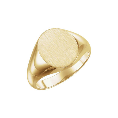 Oval Signet Ring, 18 x 16 mm
