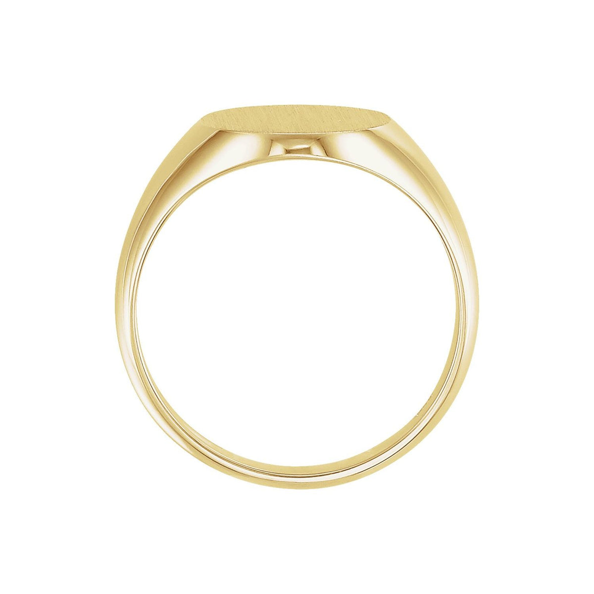 Oval Signet Ring, 18 x 16 mm