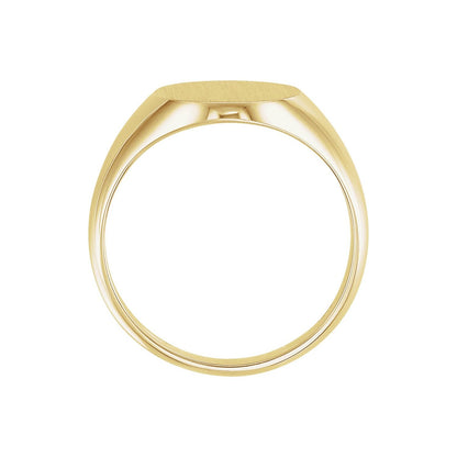 Oval Signet Ring, 18 x 16 mm