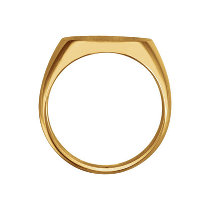 Oval Signet Ring, 18 x 16 mm