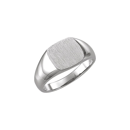 Square Signet Ring, 9 x 9 mm