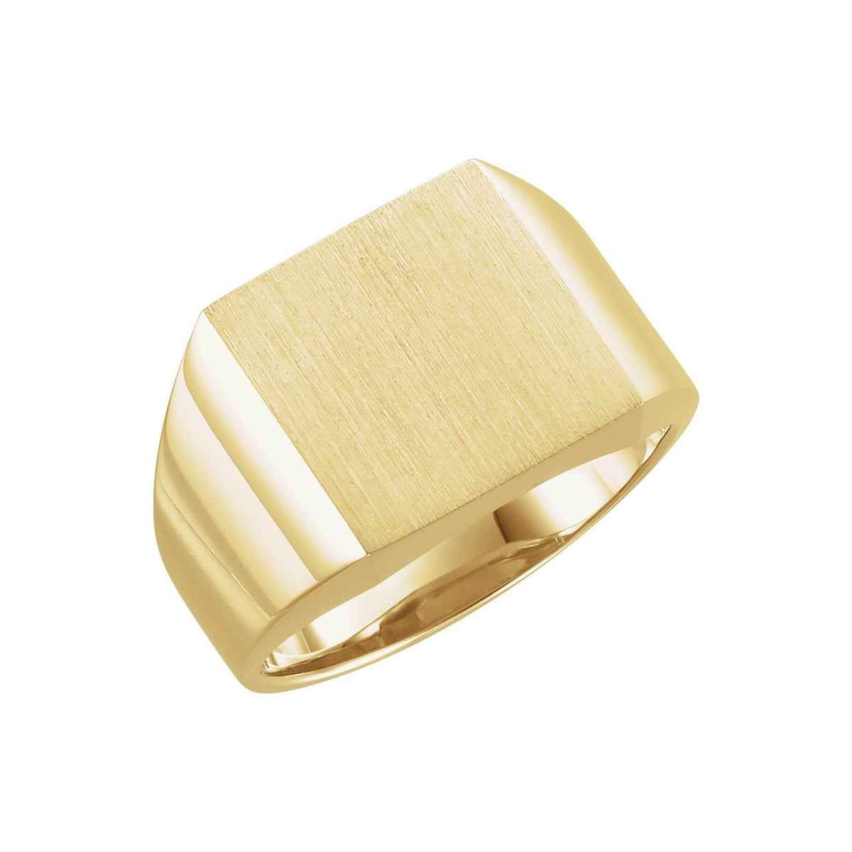 10K Yellow Gold Square Signet Ring