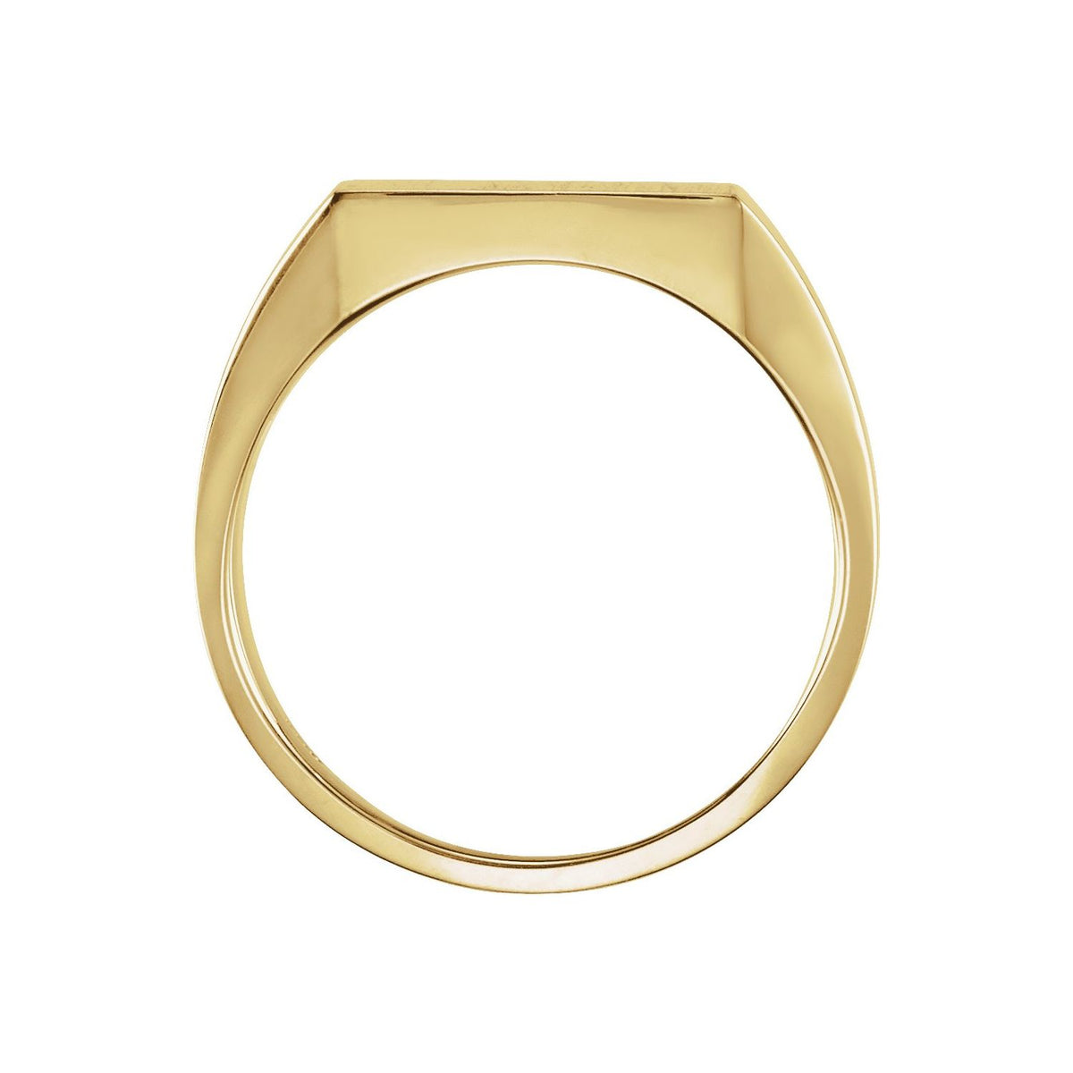 10K Yellow Gold Square Signet Ring