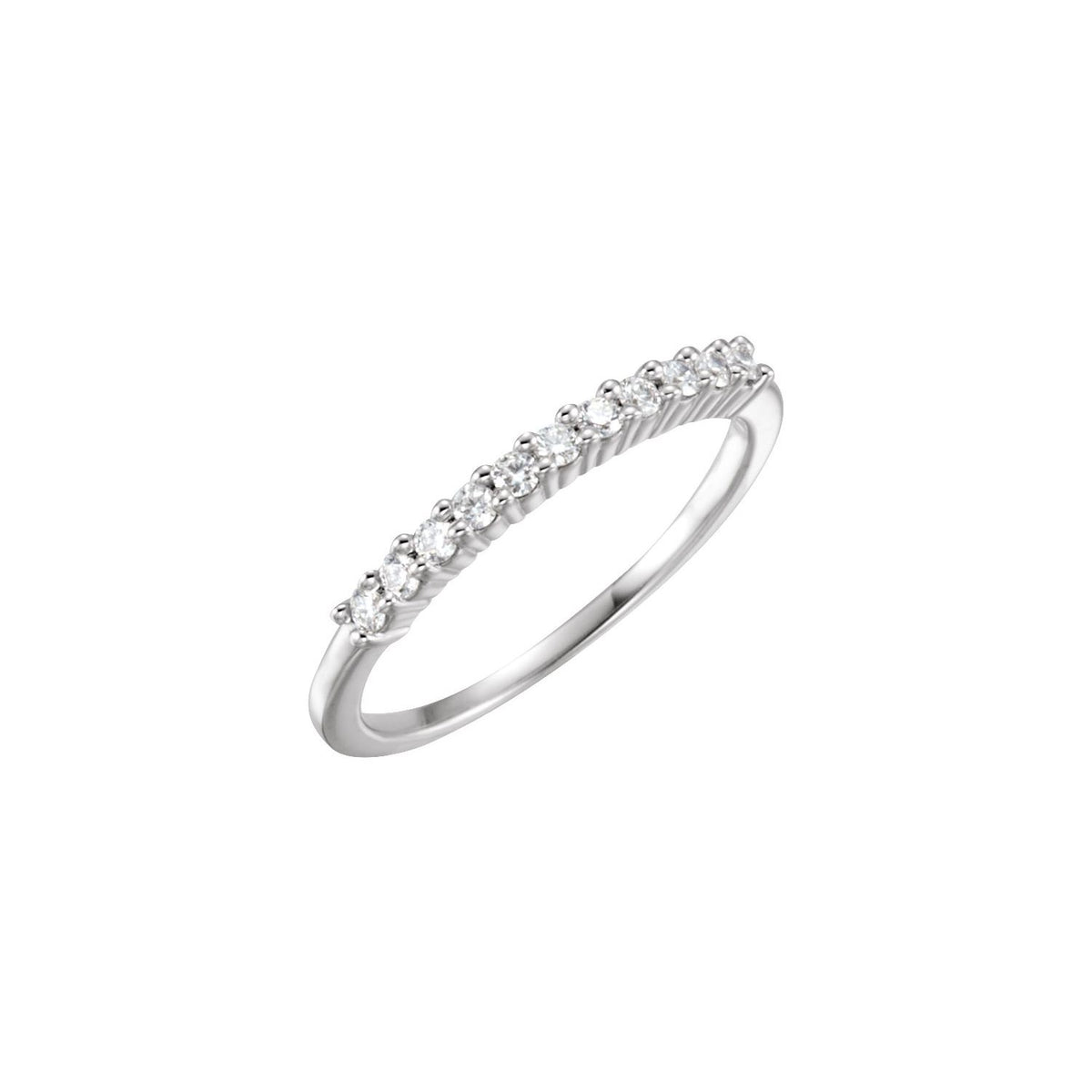 Platinum 1/5 CTW Natural Diamond Anniversary Band
