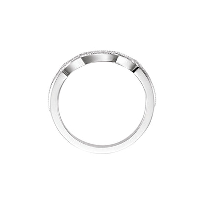 14K White Gold 1/8 CTW Natural Diamond Band, 20.84 mm