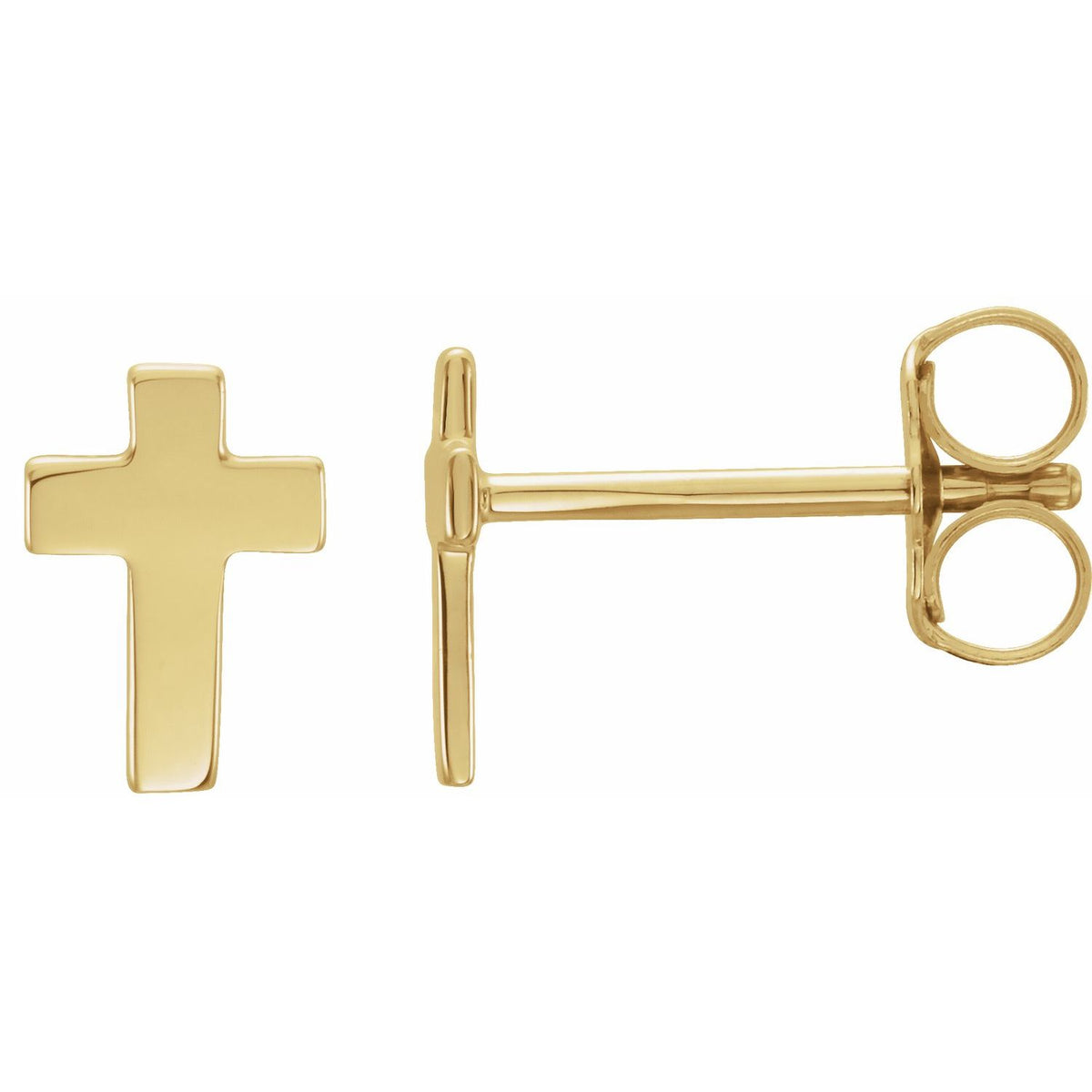 7x5 mm Cross Earrings