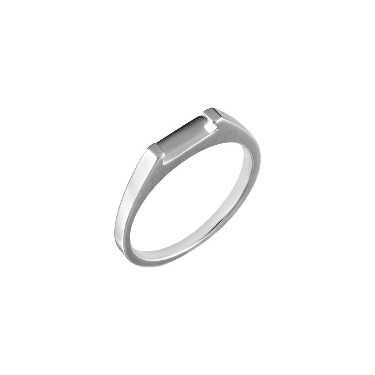 14K X1 White Gold Band, 2.9 mm
