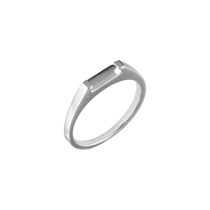 14K X1 White Gold Band, 2.9 mm