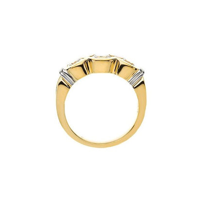 Band, 1.9 mm, Channel-Set Three-Stone Engagement