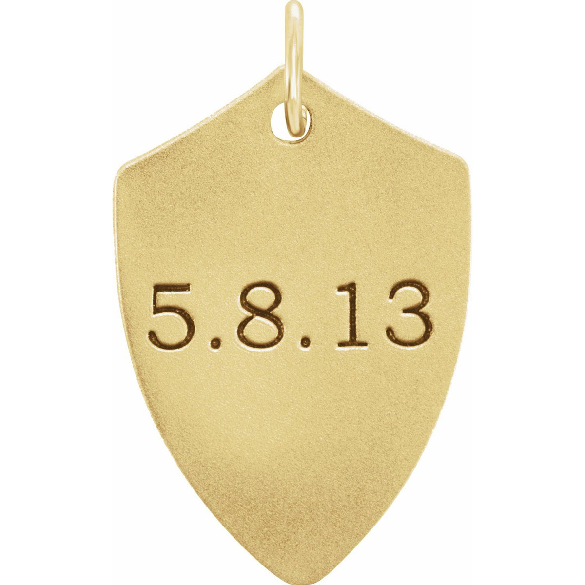 Engravable Shield Pendant