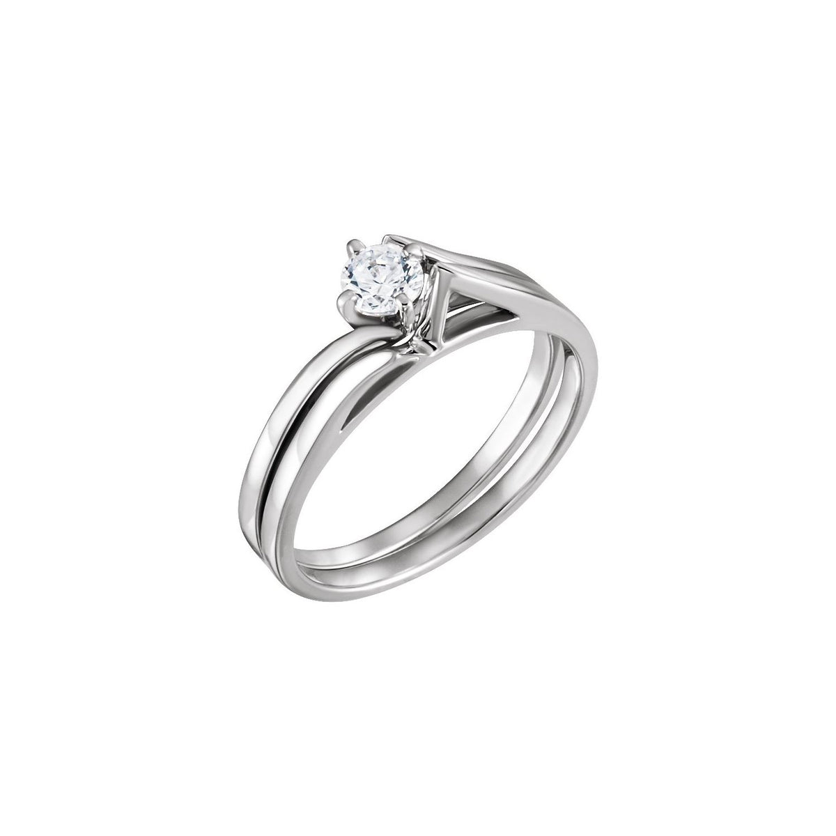 Matching Band, 1.5 mm, Solitaire Bypass Engagement