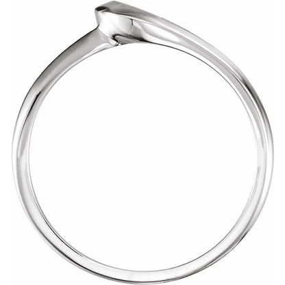 14K White Gold Band, 6.5 mm