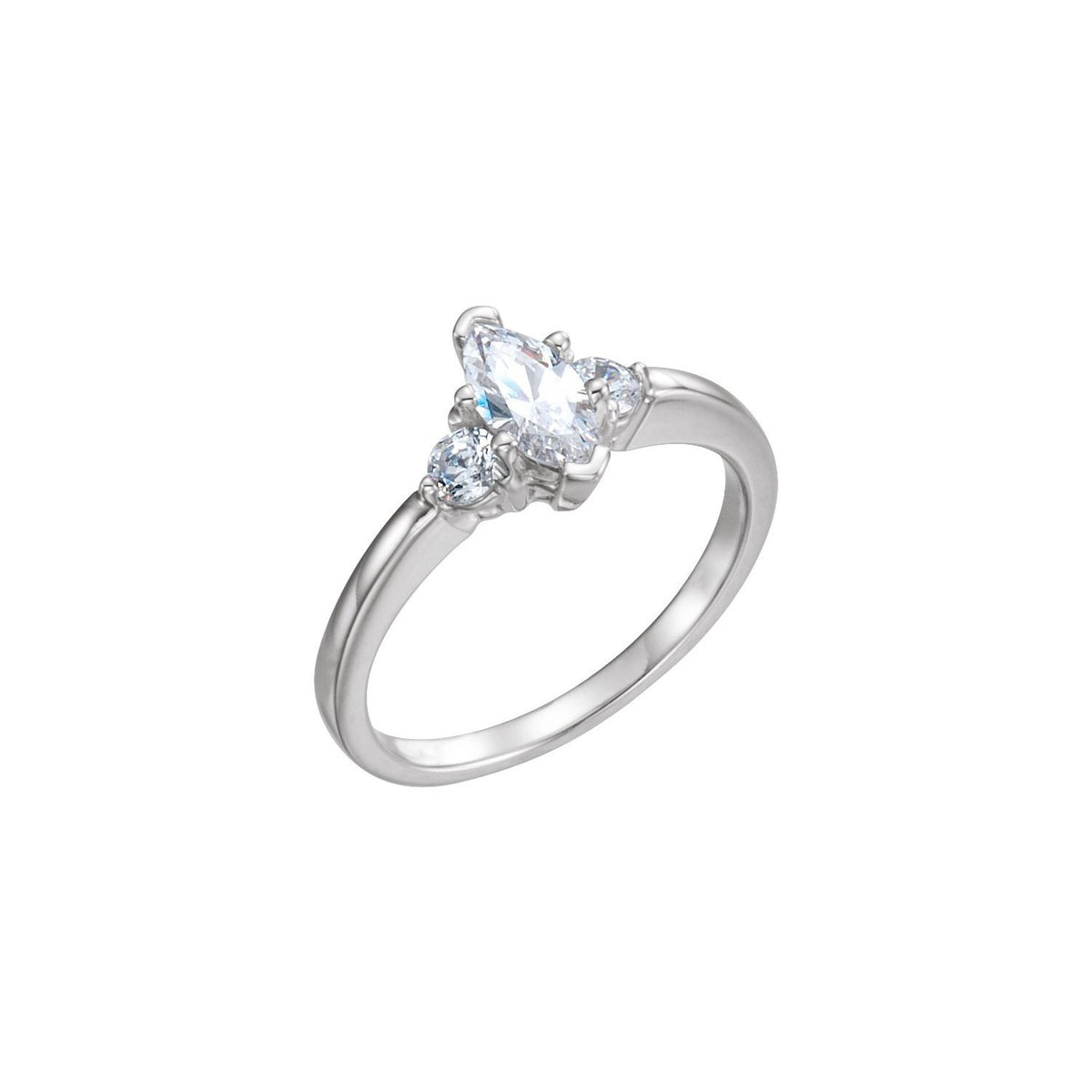 Band, 1.5 mm, Three-Stone Engagement