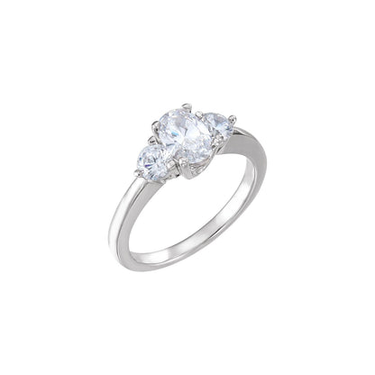 Band for 7.5x5.5 mm Oval Ring