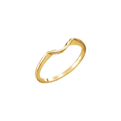 18K Yellow Gold Matching Band for 6x4 mm Oval