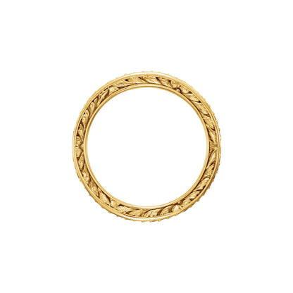 1/4 CTW Natural Diamond Sculptural Eternity Band