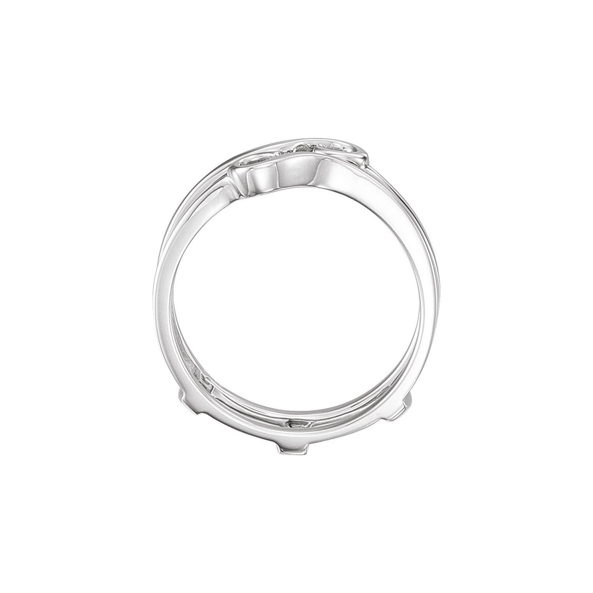 14K X1 White Gold Ring Guard