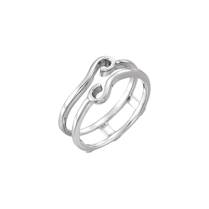 14K X1 White Gold Ring Guard