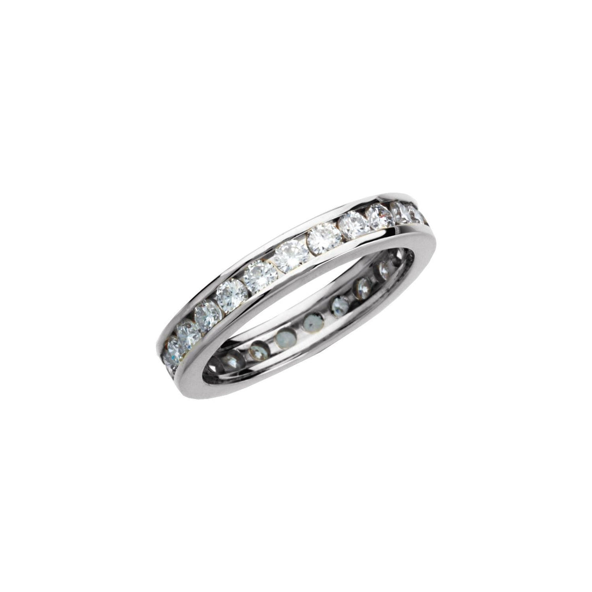 Platinum 1 1/4 CTW Natural Diamond Eternity Band