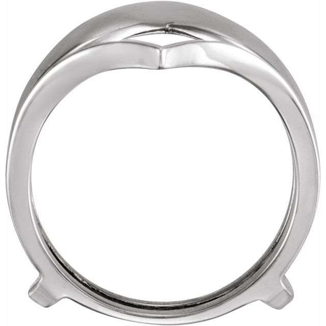 14K X1 White Gold V Ring Guard