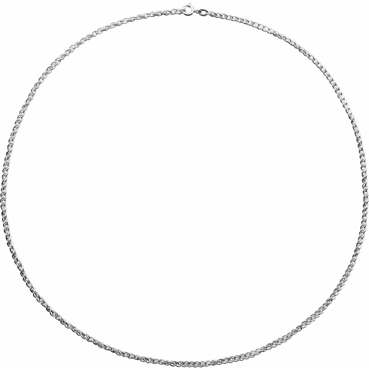 Sterling Silver Rope 18" Chain
