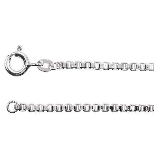 Sterling Silver Box 18" Chain