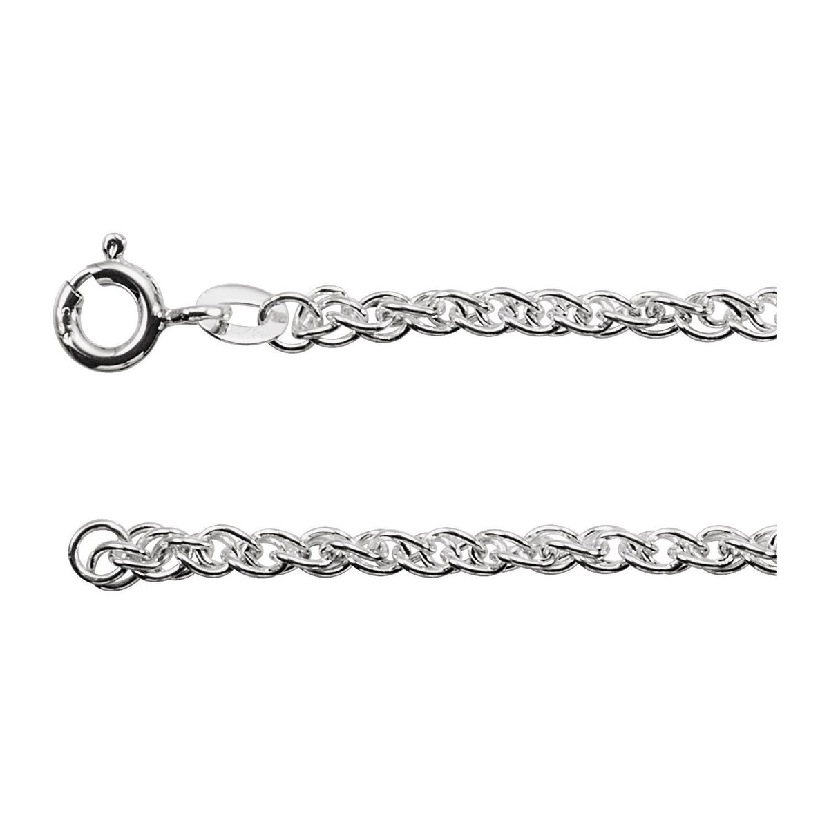 Sterling Silver Rope 18" Chain
