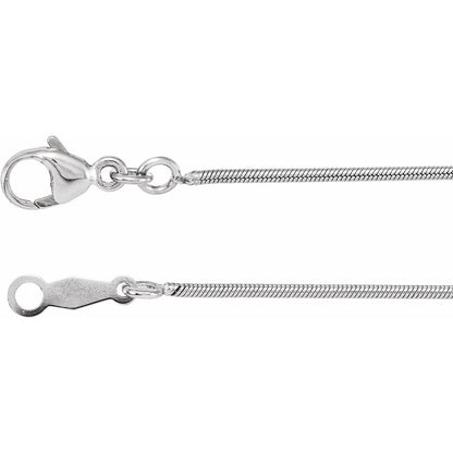Platinum Snake 18" Chain