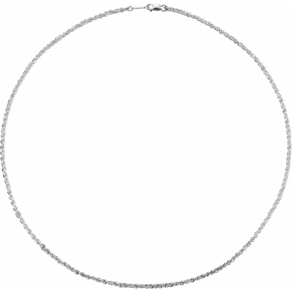 Sterling Silver Rope 20" Chain