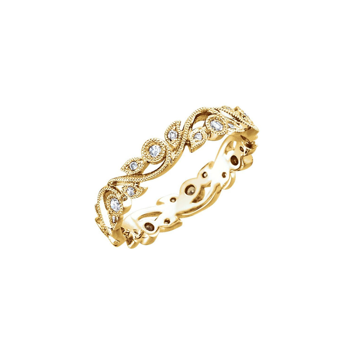 14K Yellow Gold 1/4 CTW Natural Diamond Eternity Band
