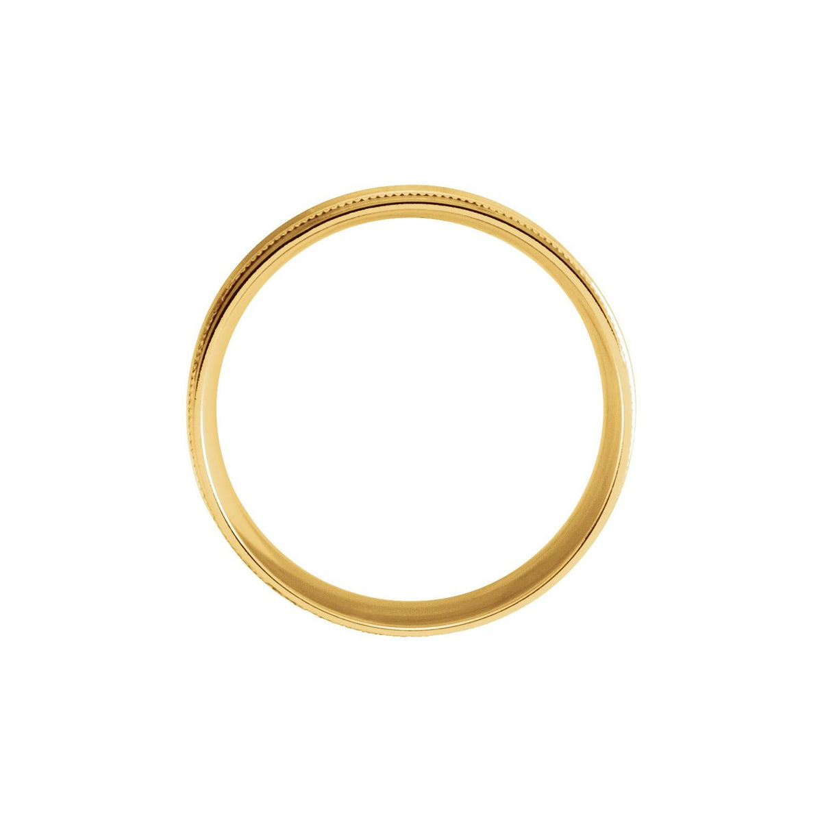 Lightweight Grooved Milgrain Band