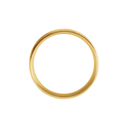 Lightweight Grooved Milgrain Band