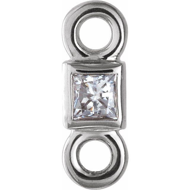 .03 CT Natural Diamond Link, 2.1 mm x 5.86 mm