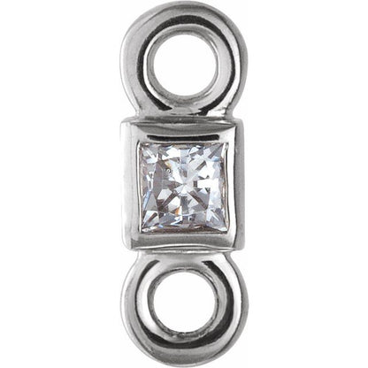 .03 CT Natural Diamond Link, 2.1 mm x 5.86 mm
