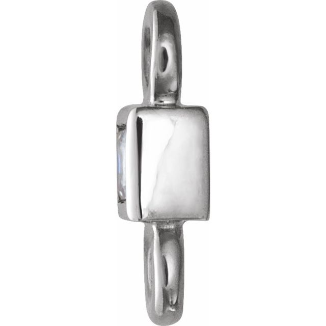 .03 CT Natural Diamond Link, 2.1 mm x 5.86 mm