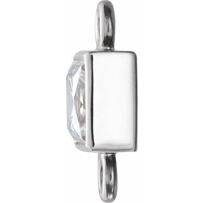 1/10 CTW Lab-Grown Diamond Link, 6.8 mm x 3.04 mm