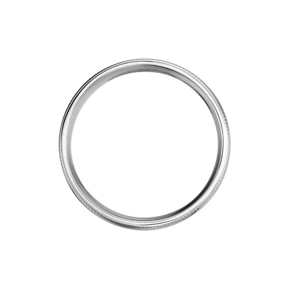 Coin Edge Comfort-Fit Half Round Band