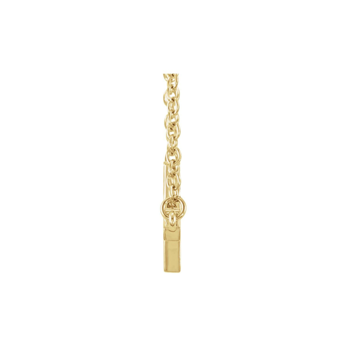 22x11. Sideways Cross 16-18" Necklace