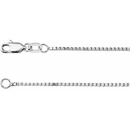 Sterling Silver Box 24" Chain, 1 mm — 3.45 g