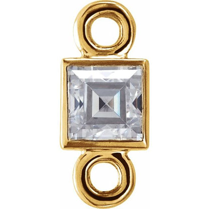 .05 CTW Natural Diamond Link, 6.35 mm x 2.58 mm
