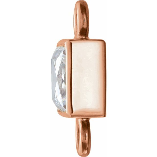 1/6 CTW Natural Diamond Link, 7.35 mm x 3.55 mm