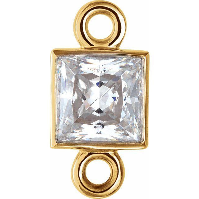 1/6 CTW Natural Diamond Link, 7.35 mm x 3.55 mm