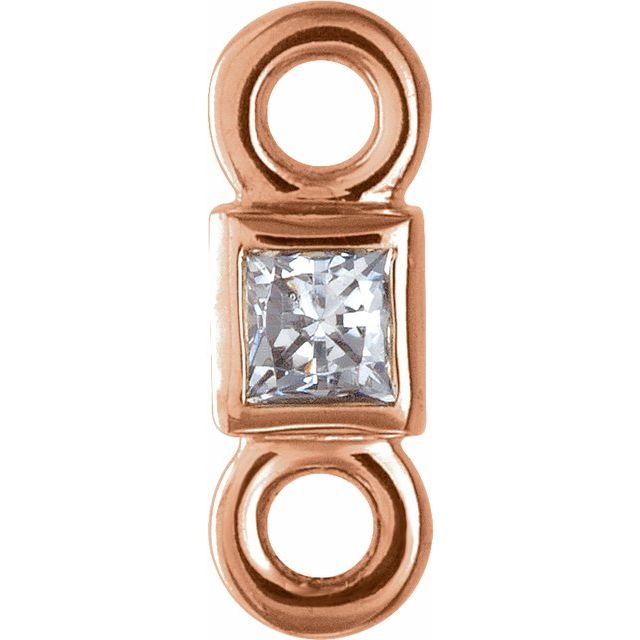 .03 CT Natural Diamond Link, 2.1 mm x 5.86 mm